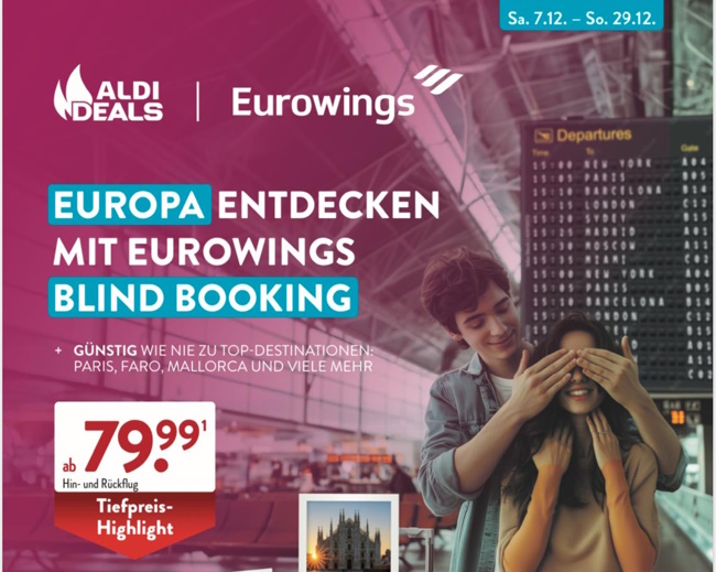 Aldi Süd Blind Booking